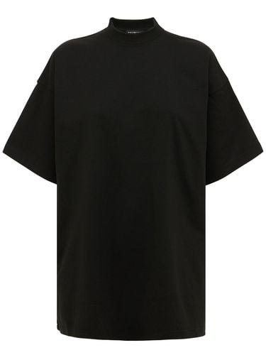 Oversize Cotton T-shirt - BALENCIAGA - Modalova