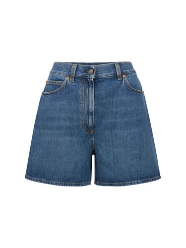 Hochtaillierte Denimshorts - GUCCI - Modalova