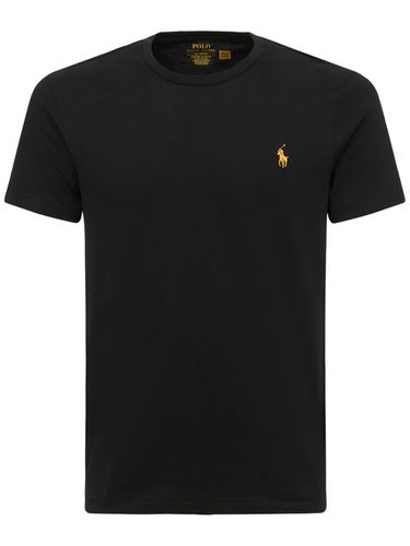 Golden Logo Cotton Jersey T-shirt - POLO RALPH LAUREN - Modalova