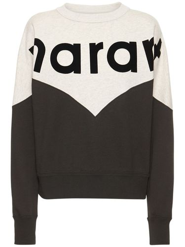 Houston Logo Jersey Cotton Sweatshirt - MARANT ETOILE - Modalova