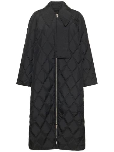 Quilted Ripstop Nylon Coat - GANNI - Modalova