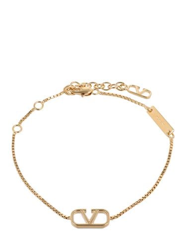 Brazalete De Cadena Con Logo V - VALENTINO GARAVANI - Modalova