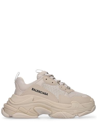 Mm Hohe Ledersneakers "triple S Faux" - BALENCIAGA - Modalova