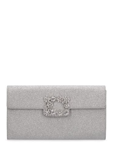 Sparkle Buckle Satin Envelope Clutch - ROGER VIVIER - Modalova