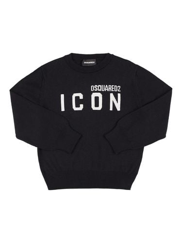 Pullover Aus Wollmischstrick Mit Icon-intarsie - DSQUARED2 - Modalova