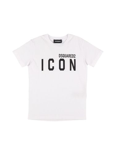 T-shirt Aus Baumwolljersey Mit Druck „icon“ - DSQUARED2 - Modalova