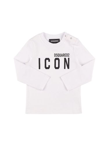 T-shirt Aus Baumwolljersey Mit Druck „icon“ - DSQUARED2 - Modalova