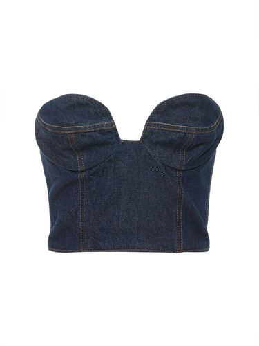 Top Corsé De Denim De Algodón - MAGDA BUTRYM - Modalova