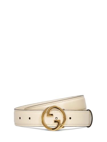 Cm New Blondie Leather Belt - GUCCI - Modalova