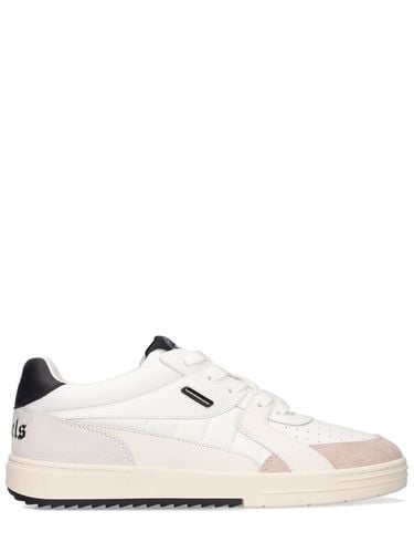 Palm University Leather Low-top Sneakers - PALM ANGELS - Modalova