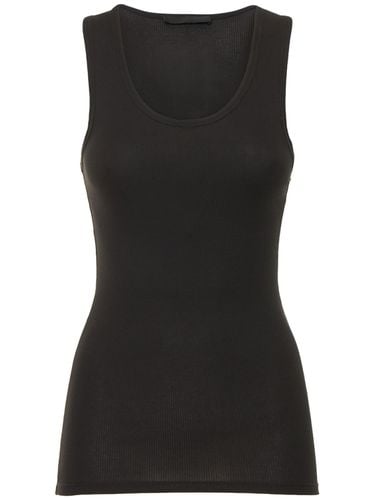 Ribbed Cotton Jersey Tank Top - WARDROBE.NYC - Modalova