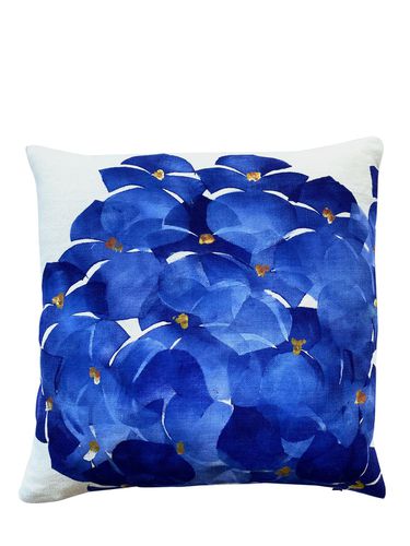 Cuscino Hydrangea Blu - CHIARA GRIFANTINI - Modalova