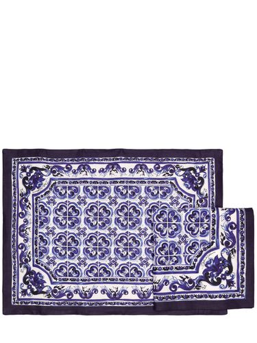 Set: Platzdeckchen & Serviette „blu Mediterraneo“ - DOLCE & GABBANA - Modalova