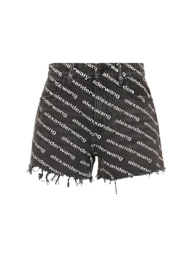 Shorts Aus Baumwolldenim - ALEXANDER WANG - Modalova