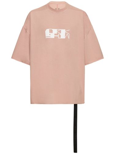 Printed Jumbo Jersey T-shirt - RICK OWENS DRKSHDW - Modalova