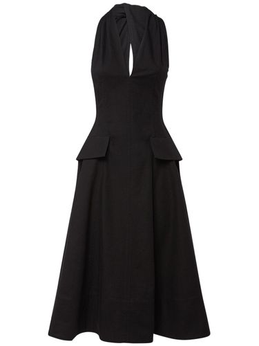 Textured Cotton Midi Dress - BOTTEGA VENETA - Modalova