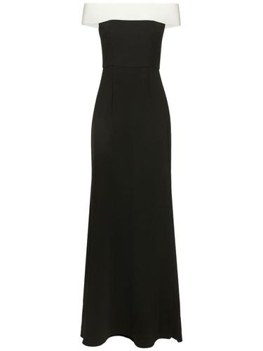 Contrast Off-the-shoulder Maxi Dress - ROLAND MOURET - Modalova