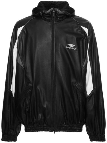 Chaqueta Deportiva De Piel - BALENCIAGA - Modalova