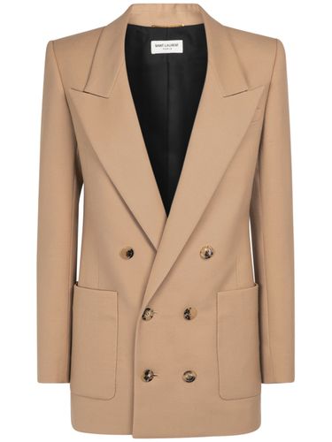 Blazer De Lana - SAINT LAURENT - Modalova