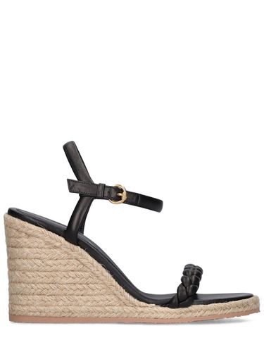 Mm Hohe Plateau-espadrilles Aus Leder „cruz“ - GIANVITO ROSSI - Modalova