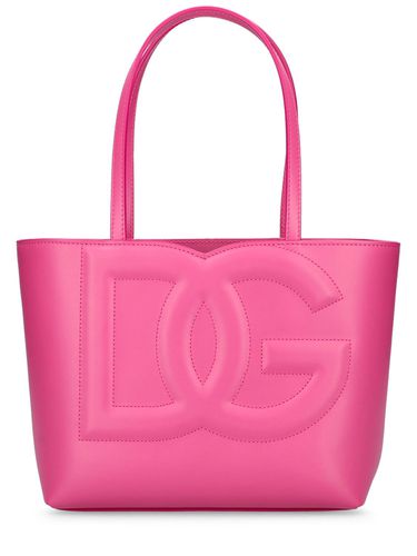 Bolso Tote Pequeño Dg De Piel Con Logo - DOLCE & GABBANA - Modalova