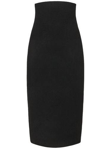 Body Fitted Stretch Midi Skirt - VICTORIA BECKHAM - Modalova