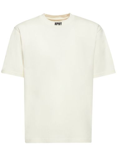 Camiseta De Jersey De Algodón Con Logo Bordado - HERON PRESTON - Modalova