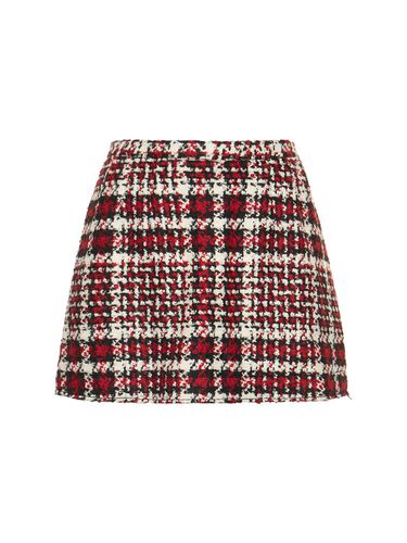 Prince Of Wales Wool Blend Skort - RED VALENTINO - Modalova