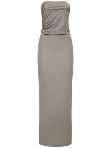 Ruched Jersey Strapless Long Dress - CHRISTOPHER ESBER - Modalova