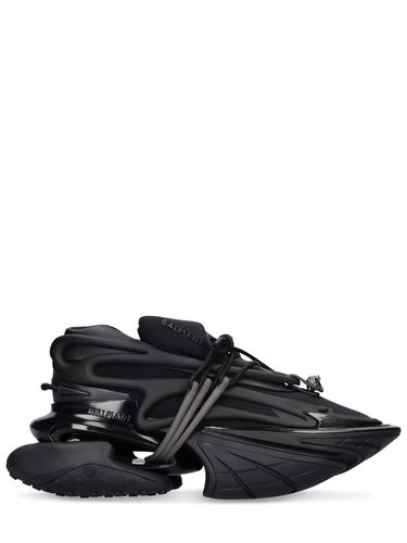 Unicorn Neoprene & Calfskin Sneakers - BALMAIN - Modalova