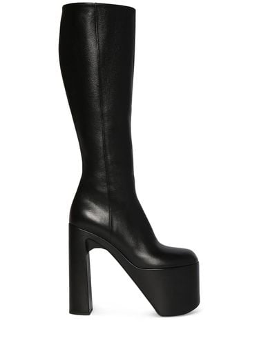 Mm Camden Leather Tall Boots - BALENCIAGA - Modalova