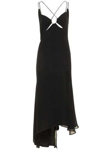 Vestido Midi De Seda Georgette - THE ANDAMANE - Modalova