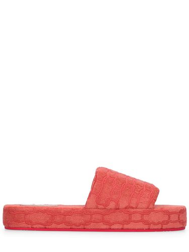 Stretch Cotton Terry Slippers - AGNONA - Modalova