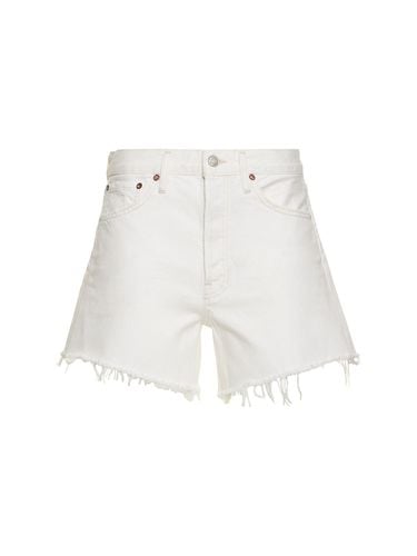 Parker Long Cotton Denim Shorts - AGOLDE - Modalova