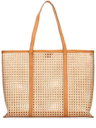 Bolso Tote Grande Margot De Ratán Y Piel - BEMBIEN - Modalova