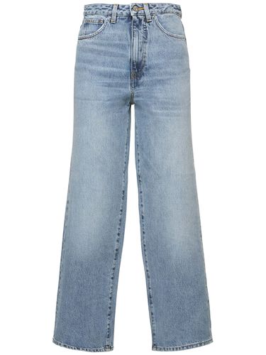 Organic Cotton Denim Flared Jeans - TOTEME - Modalova