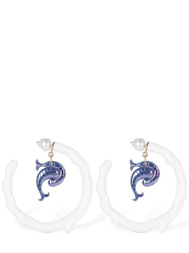 Resin Hoop Earrings W/ Pesci - PUCCI - Modalova