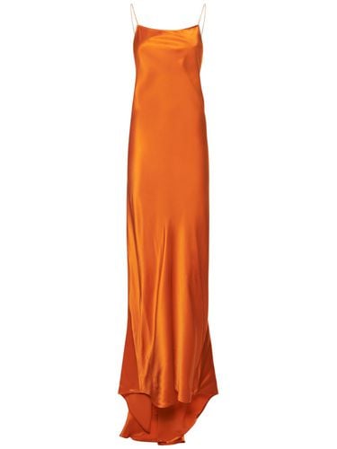 Elizabeth Silk Satin Long Dress - NILI LOTAN - Modalova