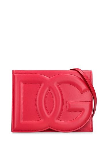 Logo Leather Shoulder Bag - DOLCE & GABBANA - Modalova