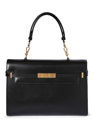 Bolso Manhattan De Piel Con Asa - SAINT LAURENT - Modalova