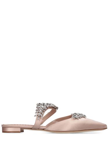 Mm Lurum Satin Flats - MANOLO BLAHNIK - Modalova