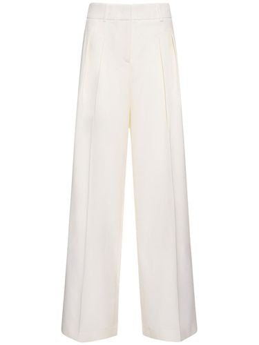 Pantaloni Larghi In Twill Di Lana - MICHAEL KORS COLLECTION - Modalova