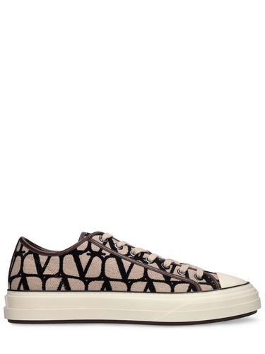 Sneakers Low Top Toile Iconographe - VALENTINO GARAVANI - Modalova