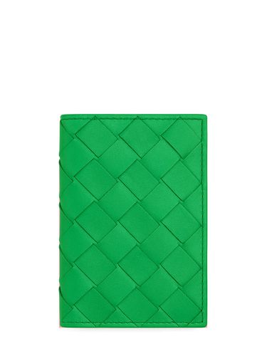 Intrecciato Leather Flap Card Case - BOTTEGA VENETA - Modalova