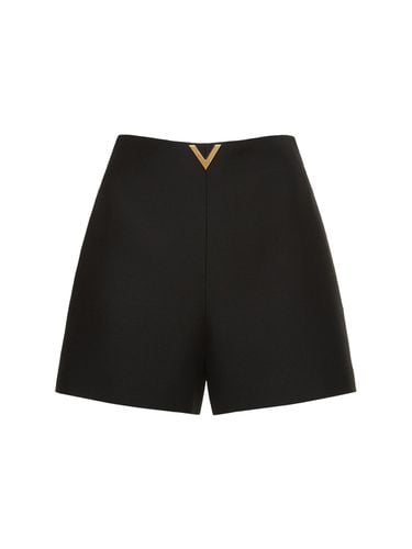 Minishorts Aus Woll/seidenkrepp - VALENTINO - Modalova