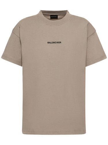 Medium Fit Cotton T-shirt - BALENCIAGA - Modalova