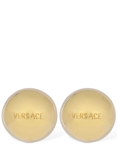 Orecchini Con Lettering Versace - VERSACE - Modalova