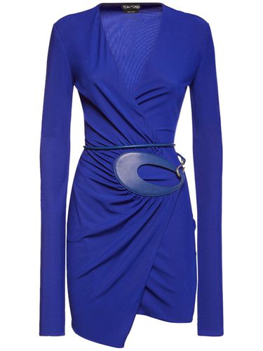 Vestido Corto Envolvente Jersey - TOM FORD - Modalova