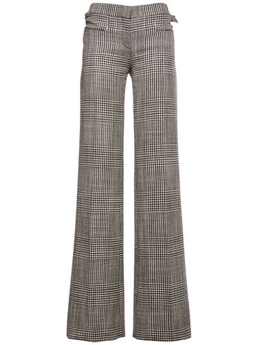 Pantaloni In Lana Principe Di Galles - TOM FORD - Modalova