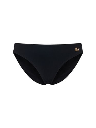 Braguitas De Bikini De Lycra Con Logo - DOLCE & GABBANA - Modalova